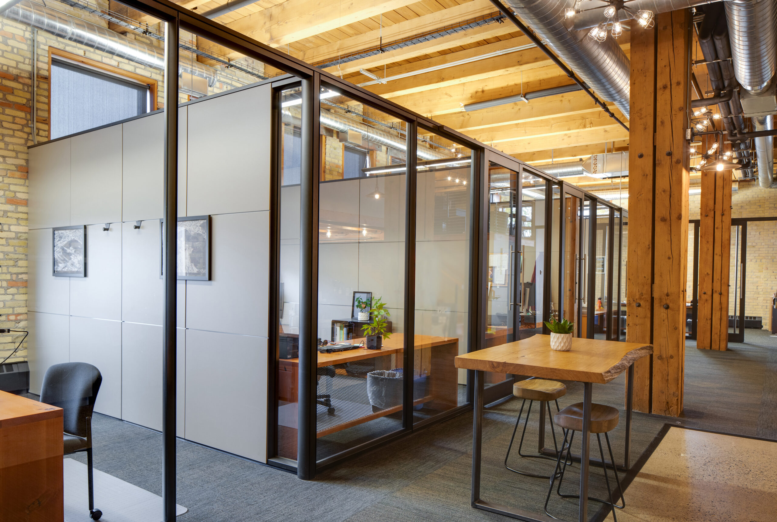 Inside of SRF Consulting’s Fargo office, showcasing the workspace and environment, linked to job openings at SRF Fargo.